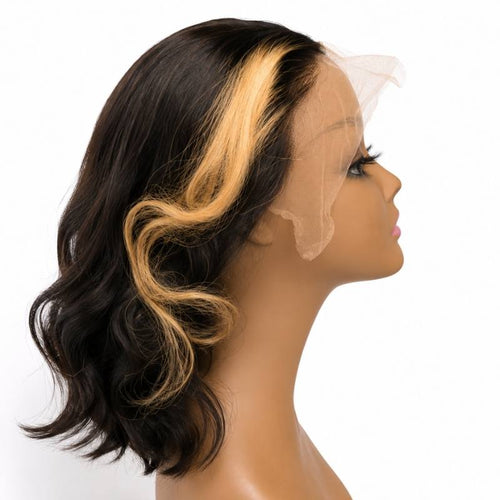 Honeycomb Money-Piece 13×4 Lace Bob Wig